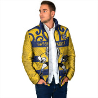 Bay of Plenty Custom Rugby New Zealand Padded Jacket Aotearoa Maori Pukana Tiki Mascot