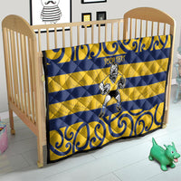 Bay of Plenty Custom Rugby New Zealand Quilt Aotearoa Maori Pukana Tiki Mascot