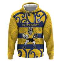 Bay of Plenty Custom Rugby New Zealand Zip Hoodie Aotearoa Maori Pukana Tiki Mascot