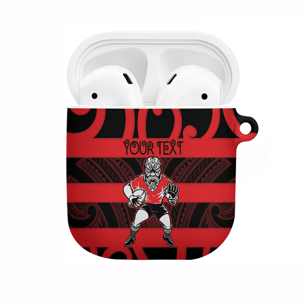 Canterbury Custom Rugby New Zealand AirPods Case Aotearoa Maori Pukana Tiki Mascot