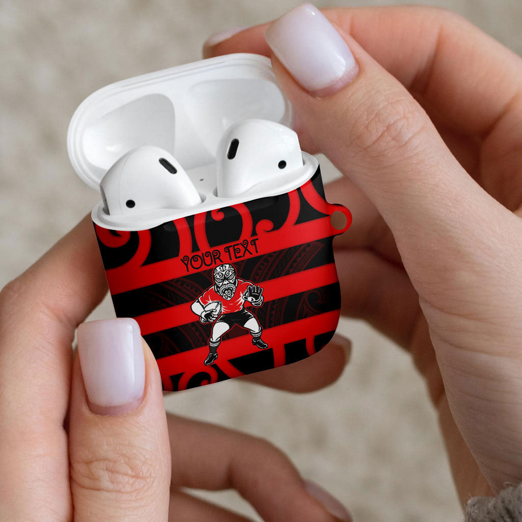 Canterbury Custom Rugby New Zealand AirPods Case Aotearoa Maori Pukana Tiki Mascot