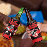 Canterbury Custom Rugby New Zealand 4 in 1 Can Cooler Tumbler Aotearoa Maori Pukana Tiki Mascot