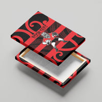Canterbury Custom Rugby New Zealand Canvas Wall Art Aotearoa Maori Pukana Tiki Mascot