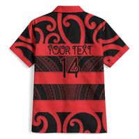 Canterbury Custom Rugby New Zealand Hawaiian Shirt Aotearoa Maori Pukana Tiki Mascot