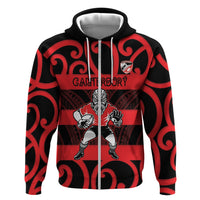 Canterbury Custom Rugby New Zealand Hoodie Aotearoa Maori Pukana Tiki Mascot