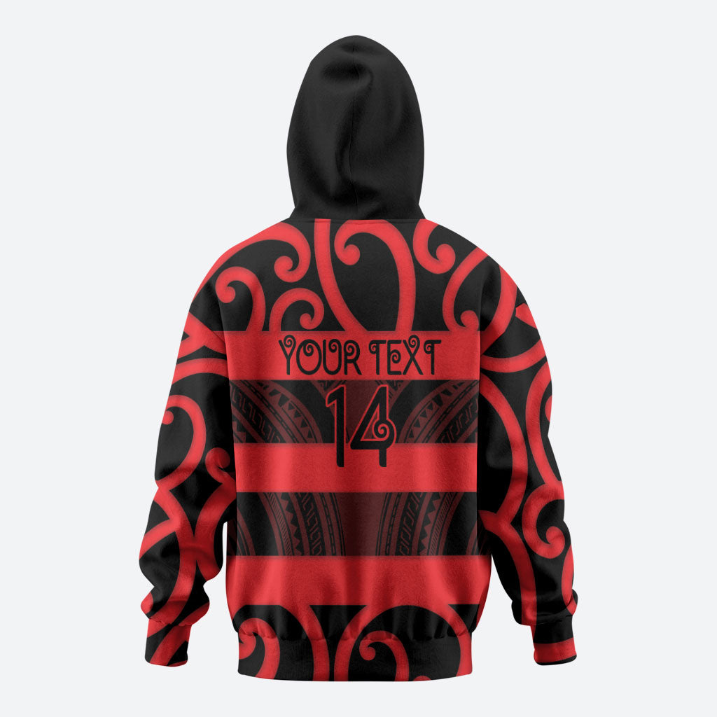Canterbury Custom Rugby New Zealand Hoodie Aotearoa Maori Pukana Tiki Mascot