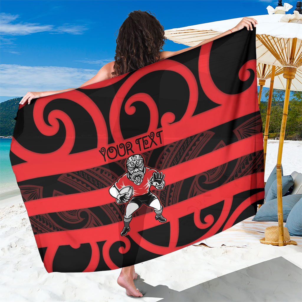 Canterbury Custom Rugby New Zealand Sarong Aotearoa Maori Pukana Tiki Mascot