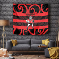 Canterbury Custom Rugby New Zealand Tapestry Aotearoa Maori Pukana Tiki Mascot