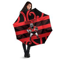 Canterbury Custom Rugby New Zealand Umbrella Aotearoa Maori Pukana Tiki Mascot