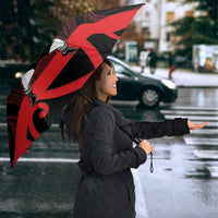 Canterbury Custom Rugby New Zealand Umbrella Aotearoa Maori Pukana Tiki Mascot