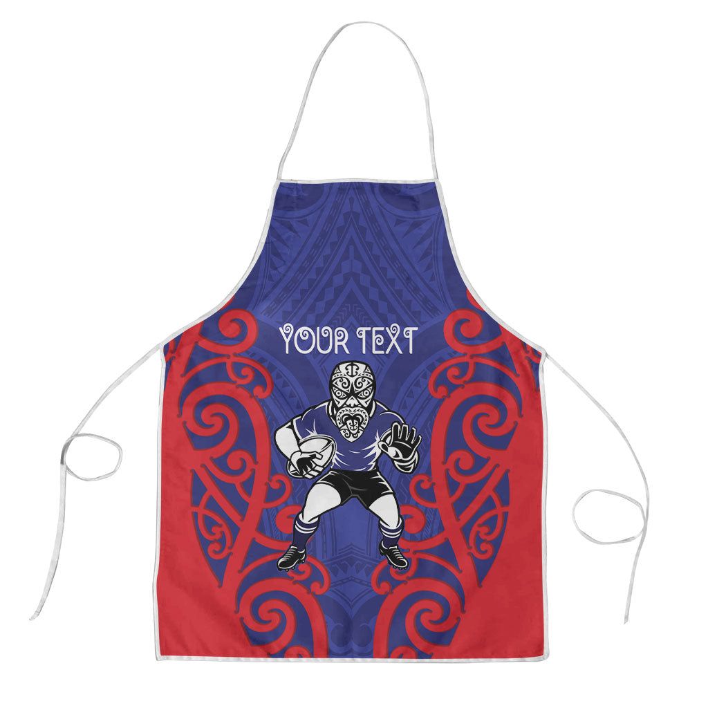 Tasman Custom Rugby New Zealand Apron Aotearoa Maori Pukana Tiki Mascot