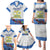 Fiji Holy Cross College Family Matching Puletasi Dress and Hawaiian Shirt Happy 50th Anniversary Fijian Tagimoucia Tapa Pattern LT14 - Polynesian Pride