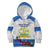 Fiji Holy Cross College Kid Hoodie Happy 50th Anniversary Fijian Tagimoucia Tapa Pattern LT14 White - Polynesian Pride