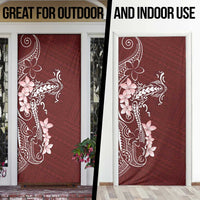 Oxblood Hawaii Door Cover Hammerhead Shark Tattoo Curve Polynesian - Polynesian Pride