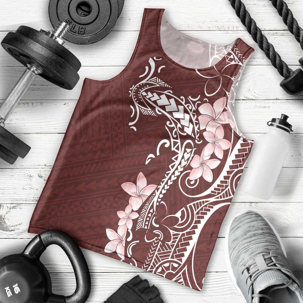 Oxblood Hawaii Men Tank Top Hammerhead Shark Tattoo Curve Polynesian - Polynesian Pride