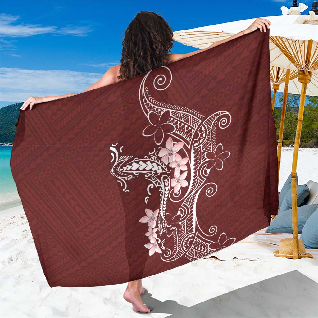 Oxblood Hawaii Sarong Hammerhead Shark Tattoo Curve Polynesian - Polynesian Pride