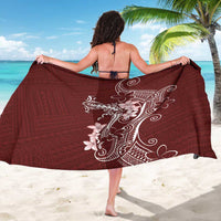 Oxblood Hawaii Sarong Hammerhead Shark Tattoo Curve Polynesian - Polynesian Pride