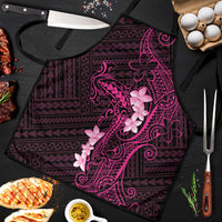 Pink Hawaii Apron Hammerhead Shark Tattoo Curve Polynesian - Polynesian Pride
