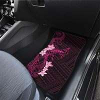 Pink Hawaii Car Mats Hammerhead Shark Tattoo Curve Polynesian - Polynesian Pride