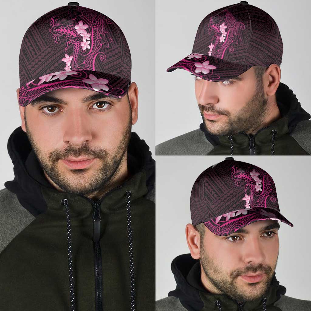 Pink Hawaii Classic Cap Hammerhead Shark Tattoo Curve Polynesian - Polynesian Pride