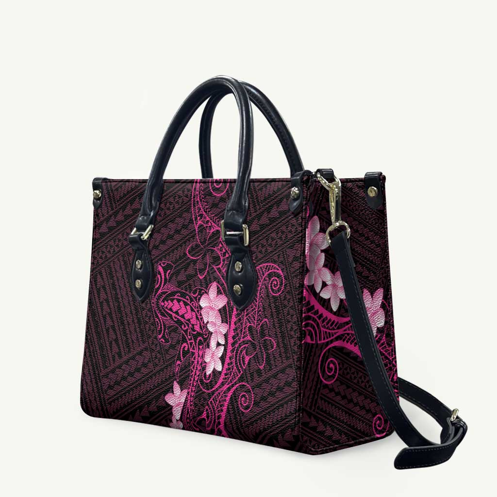Pink Hawaii Leather Bag Hammerhead Shark Tattoo Curve Polynesian - Polynesian Pride