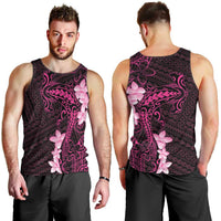 Pink Hawaii Men Tank Top Hammerhead Shark Tattoo Curve Polynesian - Polynesian Pride