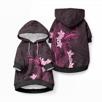 Pink Hawaii Pet Hoodie Hammerhead Shark Tattoo Curve Polynesian LT14 Pullover Pink - Polynesian Pride