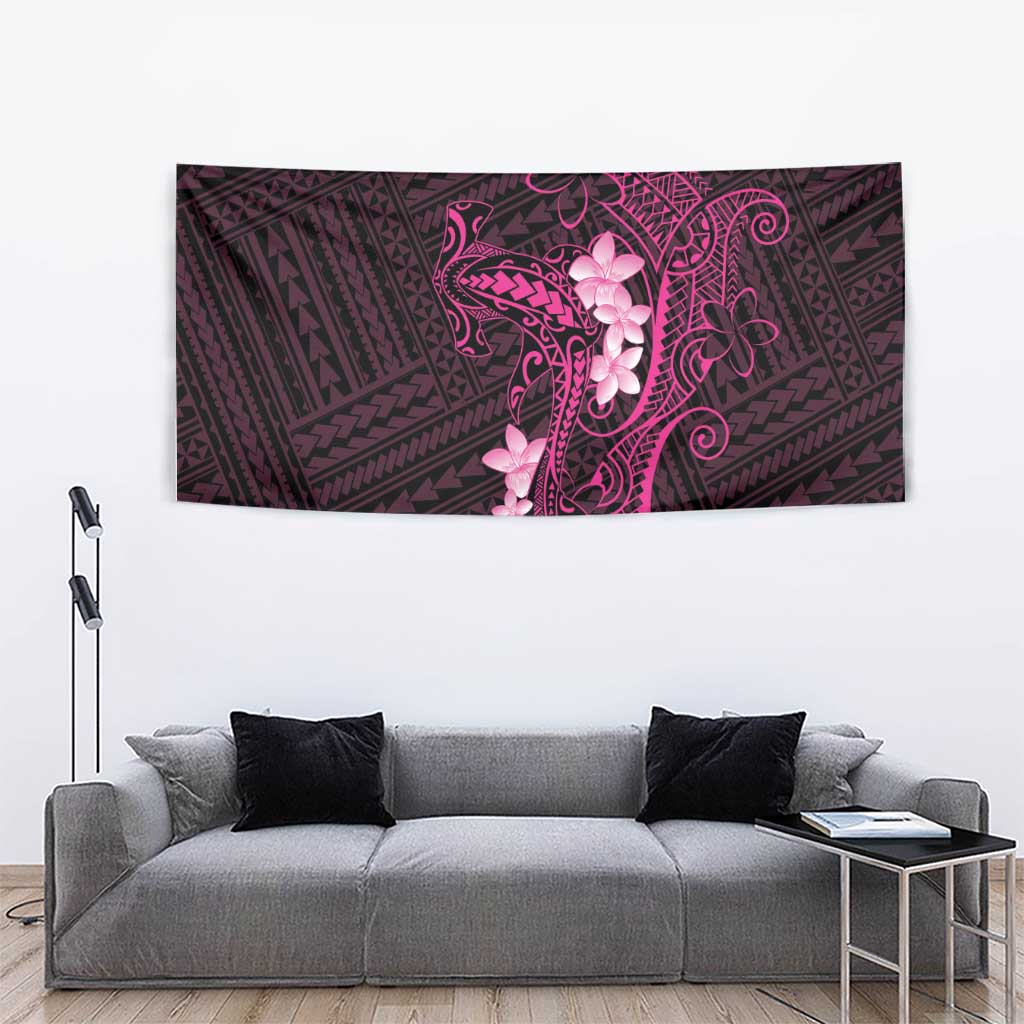 Pink Hawaii Tapestry Hammerhead Shark Tattoo Curve Polynesian - Polynesian Pride