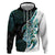 Proud Aotearoa Hoodie Maori Silver Fern Mix Paua Shell Pattern