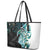 Proud Aotearoa Leather Tote Bag Maori Silver Fern Mix Paua Shell Pattern