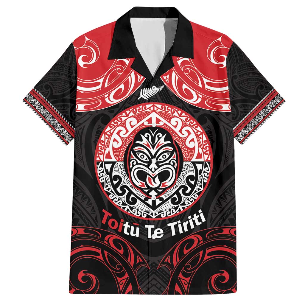 Aotearoa Toitu Te Tiriti Hawaiian Shirt Haka Tiki Honour The Treaty