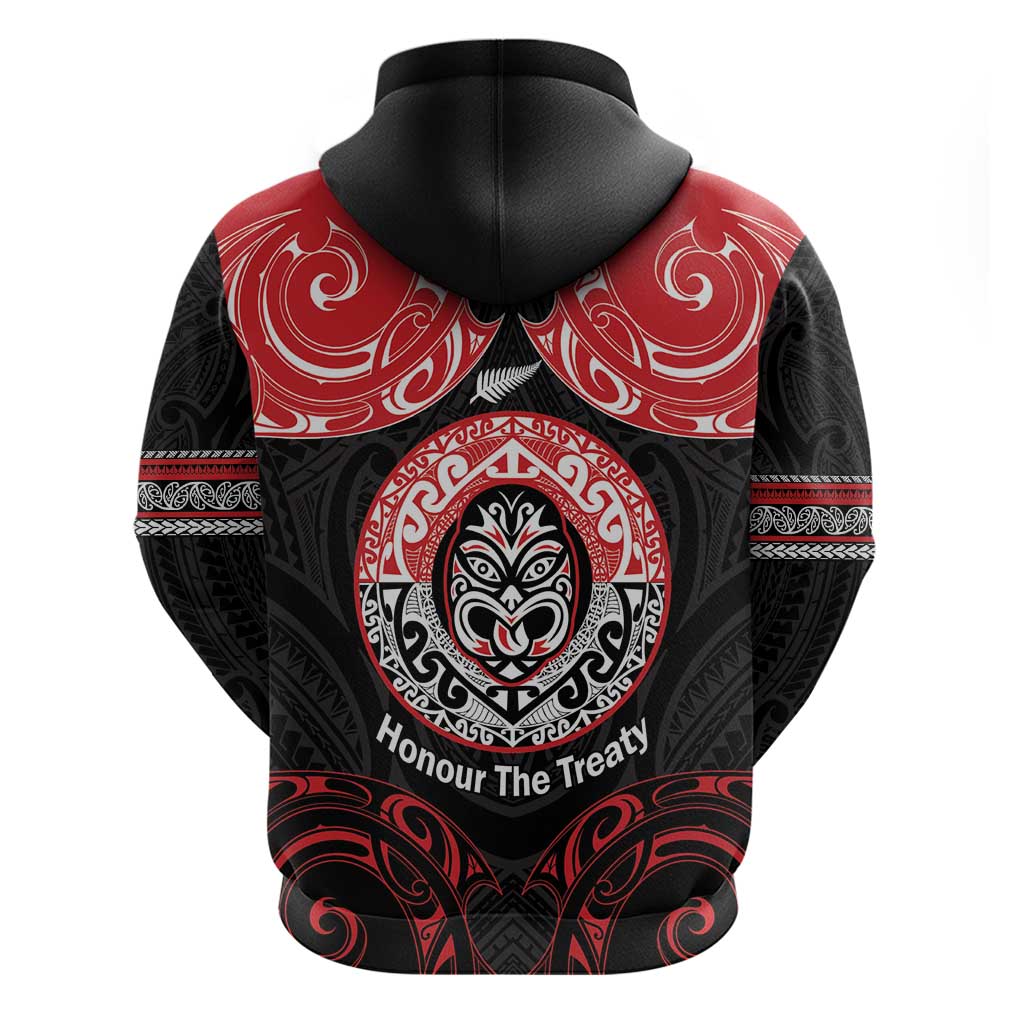 Aotearoa Toitu Te Tiriti Hoodie Haka Tiki Honour The Treaty