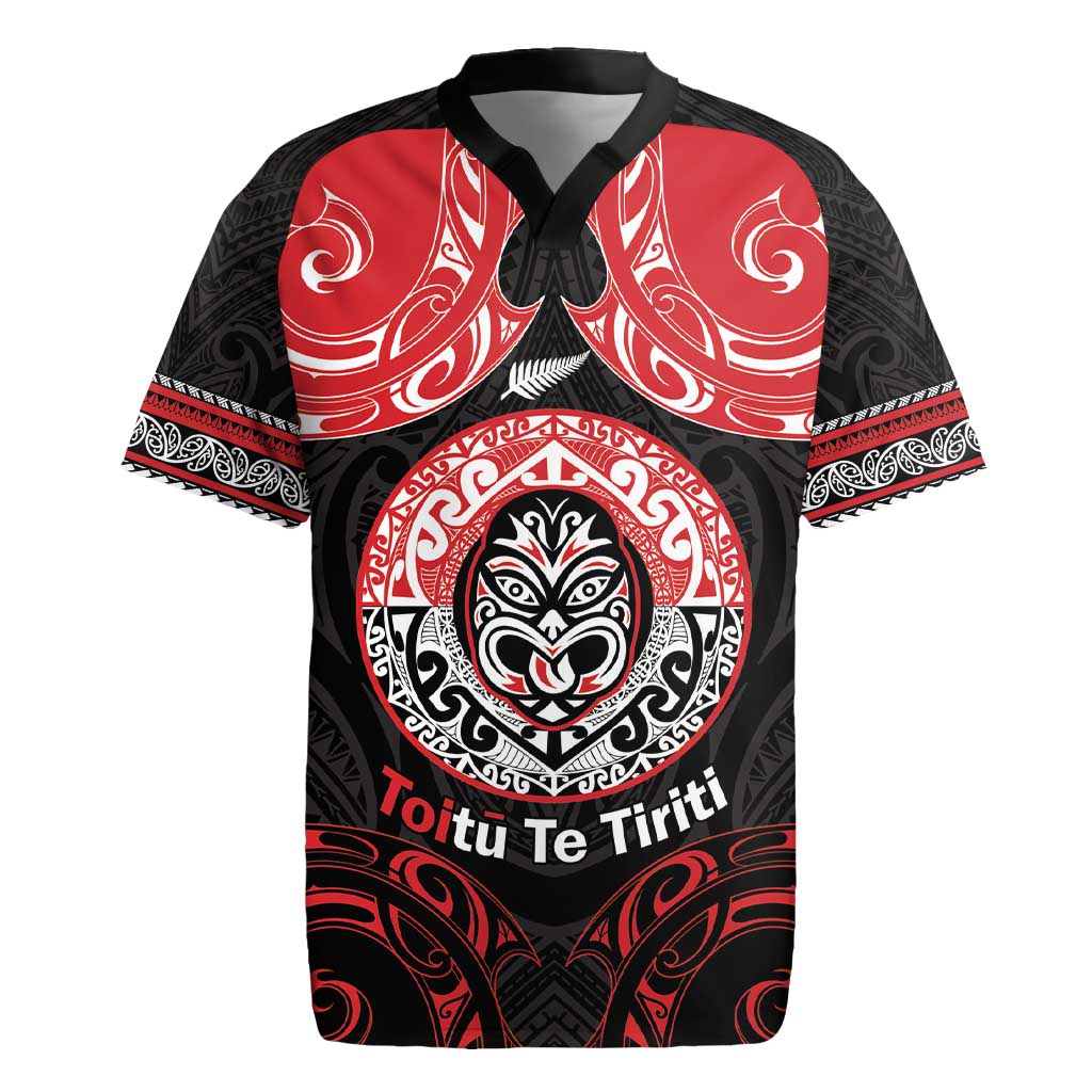 Aotearoa Toitu Te Tiriti Rugby Jersey Haka Tiki Honour The Treaty
