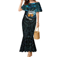 Personalized New Zealand Darts Beer Mermaid Dress Paua Shell Aotearoa Maori Tattoo - Polynesian Pride