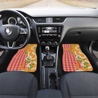 Prince Kuhio Aloha Hawaii Car Mats Plumeria Ilima Lei Palaka Motifs