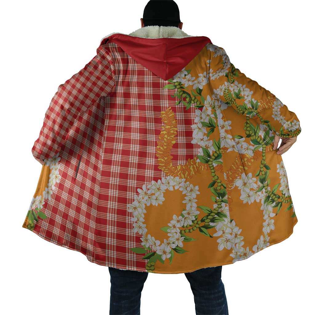 Prince Kuhio Aloha Hawaii Cloak Plumeria Ilima Lei Palaka Motifs