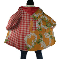 Prince Kuhio Aloha Hawaii Cloak Plumeria Ilima Lei Palaka Motifs