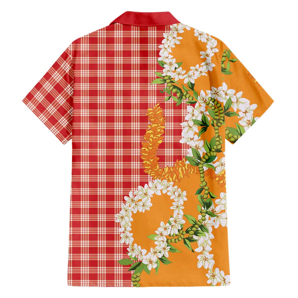Prince Kuhio Aloha Hawaii Family Matching Short Sleeve Bodycon Dress and Hawaiian Shirt Plumeria Ilima Lei Palaka Motifs LT14 - Polynesian Pride