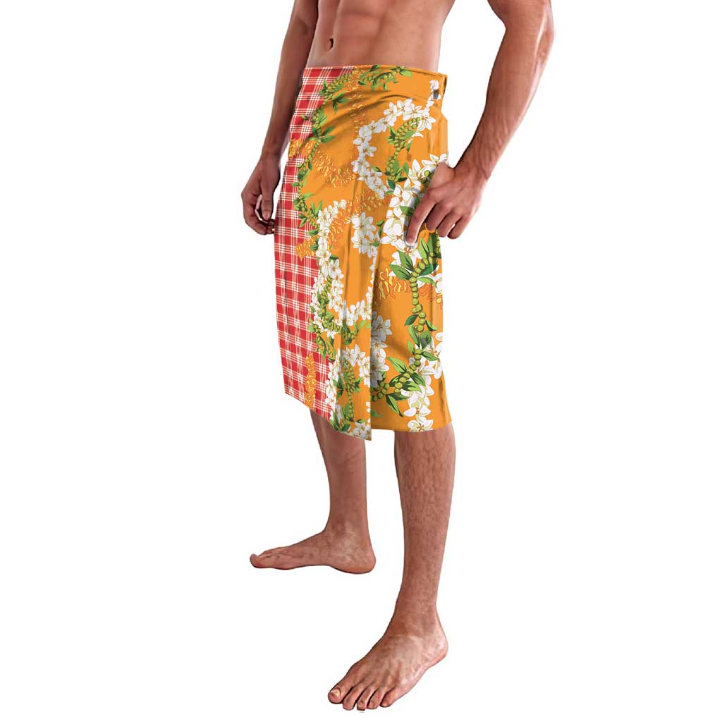 Prince Kuhio Aloha Hawaii Lavalava Plumeria Ilima Lei Palaka Motifs