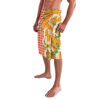 Prince Kuhio Aloha Hawaii Lavalava Plumeria Ilima Lei Palaka Motifs
