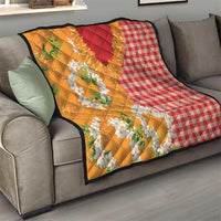 Prince Kuhio Aloha Hawaii Quilt Plumeria Ilima Lei Palaka Motifs