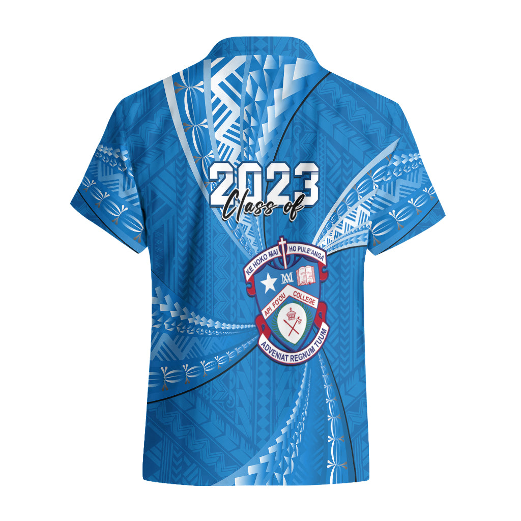Personalised Tonga Apifoou College Hawaiian Shirt Class Of Year Tongan Ngatu Pattern LT14 - Polynesian Pride