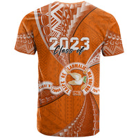 Custom Tonga Tailulu College T Shirt Class Of Year Tongan Ngatu Pattern LT14 - Polynesian Pride