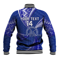 Personalised Tonga Tupou College Baseball Jacket Tongan Ngatu Pattern LT14 - Polynesian Pride