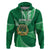 Custom Tonga Saineha High School Hoodie Class of Year Tongan Ngatu Pattern LT14 Pullover Hoodie Green - Polynesian Pride