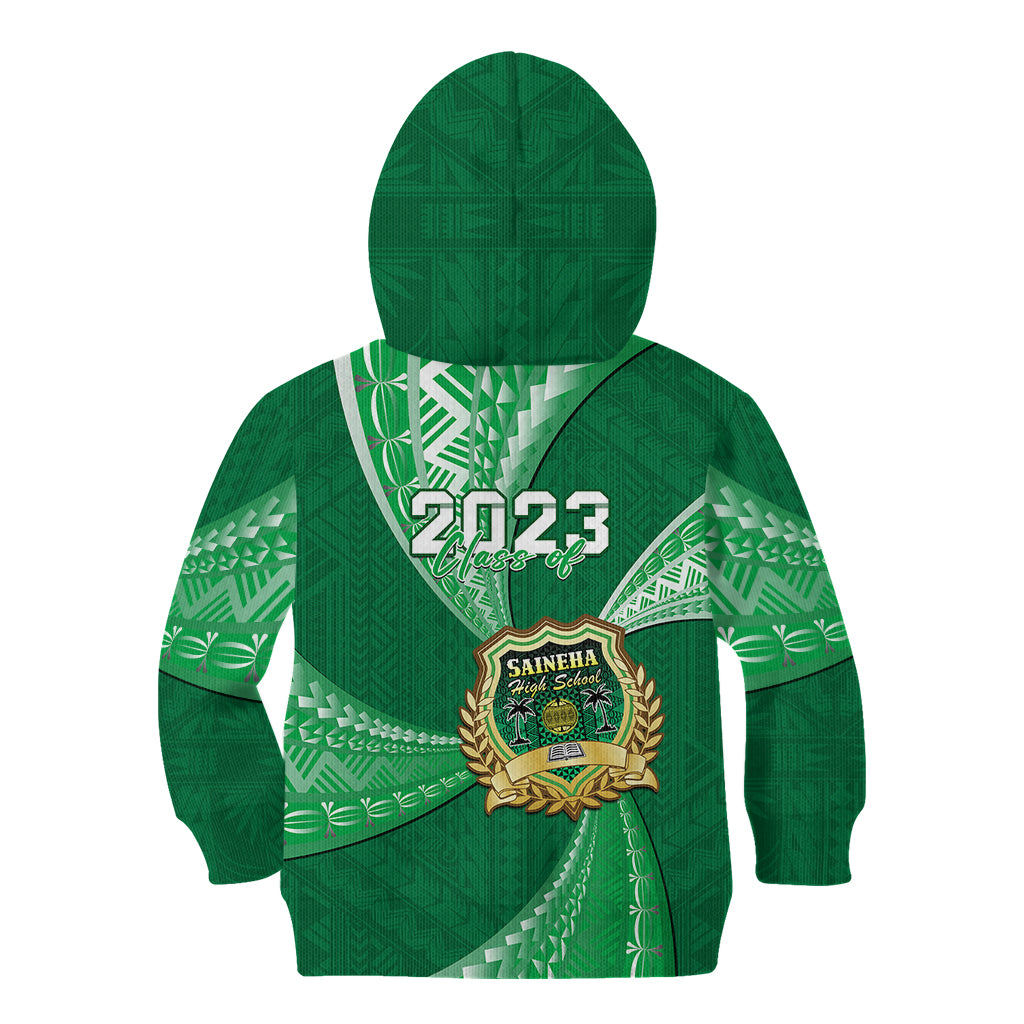 Personalised Tonga Saineha High School Kid Hoodie Class Of Year Tongan Ngatu Pattern LT14 - Polynesian Pride