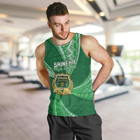 Personalised Tonga Saineha High School Men Tank Top Class Of Year Tongan Ngatu Pattern LT14 - Polynesian Pride