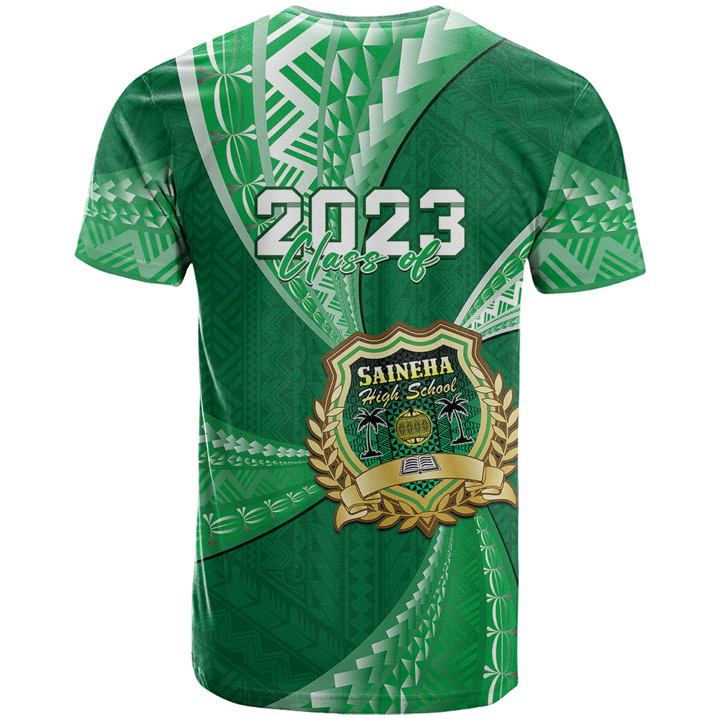 Custom Tonga Saineha High School T Shirt Class Of Year Tongan Ngatu Pattern LT14 - Polynesian Pride