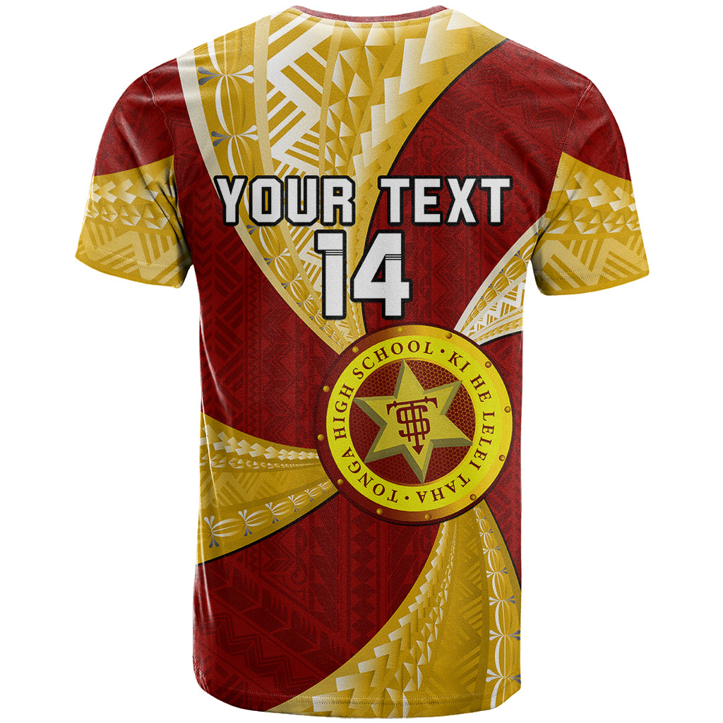 Custom Tonga High School T Shirt Tongan Ngatu Pattern LT14 - Polynesian Pride