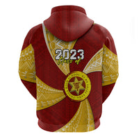 Custom Tonga High School Hoodie Class of Year Tongan Ngatu Pattern LT14 - Polynesian Pride